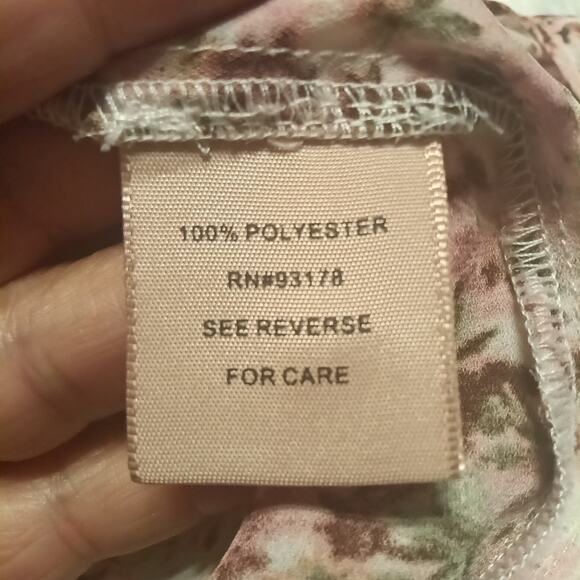 Philosophy Women's Floral Print Shirt Plus Size 1X 3/4 Sleeve Blouse Boho Tunic - Picture 3 of 6